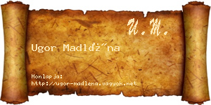 Ugor Madléna névjegykártya
